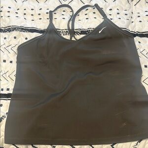 Nike Green Camisole Top Fitted Workout Shirt